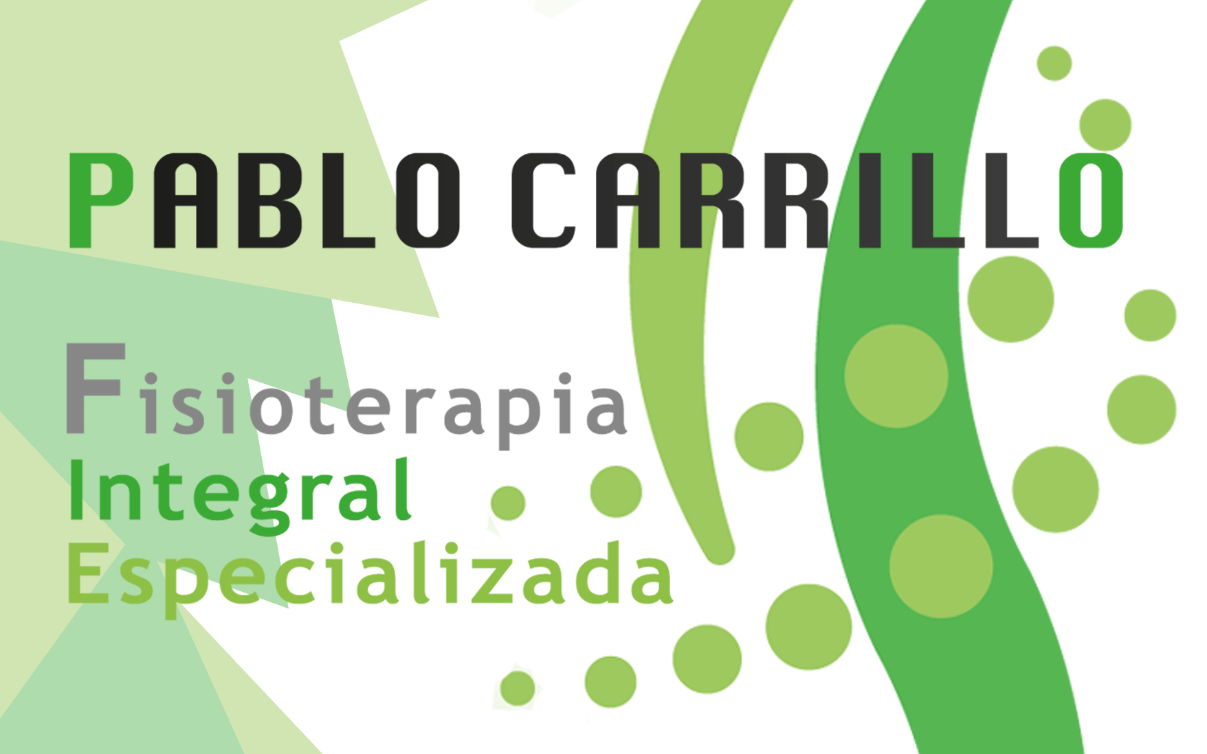 Logotipo de la clínica ***FISIOTERAPIA PABLO CARRILLO